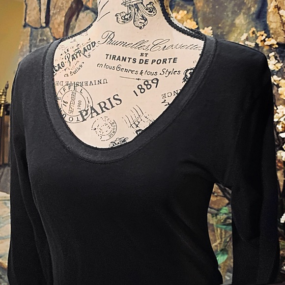 ❌SOLD❌ Banana Republic Black Long Sleeve Top NWOT - Picture 4 of 8